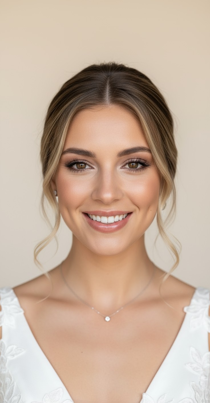 After Messy Bun Wedding Hair